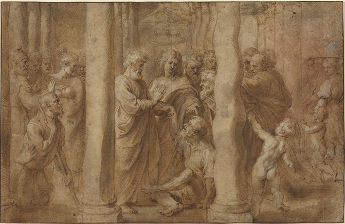  彼得·保罗·鲁本斯 Peter Paul Rubens——圣彼得和圣约翰治愈跛子的奇迹